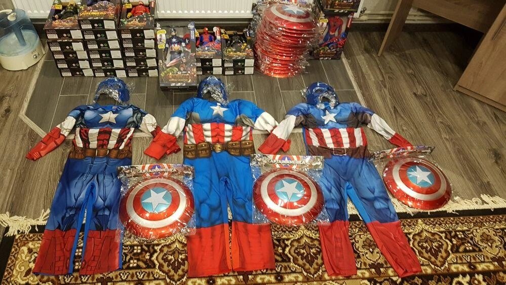 Костюм Капітан Америка 3-8 років, Marvel, оригінал + маска! Щити в наявності!! від компанії Artiv - Інтернет-магазин - фото 1