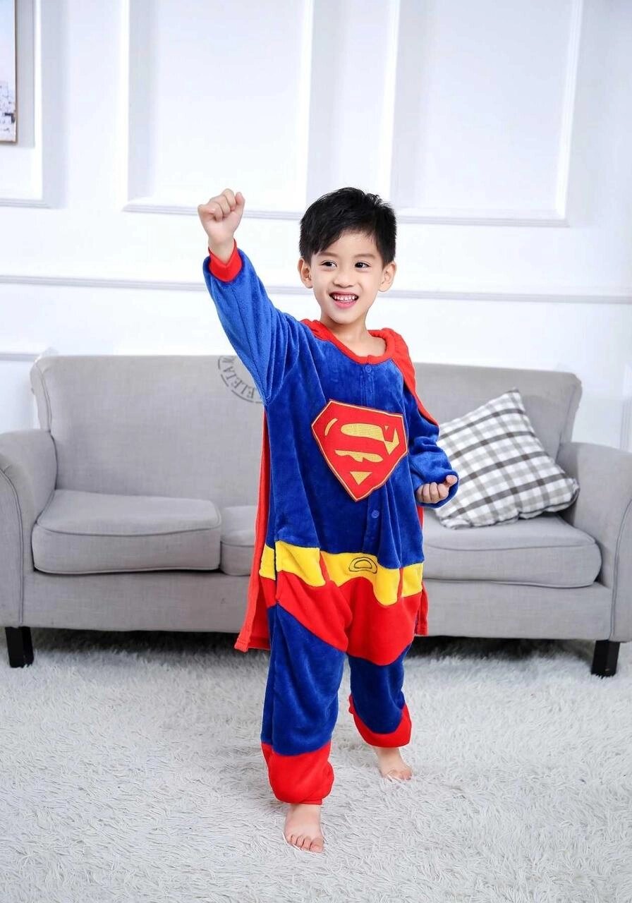 Костюм піжама кігурумі для хлопчика на SuperMan СуперМен від компанії Artiv - Інтернет-магазин - фото 1