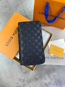 Шкіряний гаманець Louis Vuitton органайзер Луї Віттон клатч LV k349