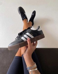 Кросівки Adidas Samba Black/White/Brown | жіночі x