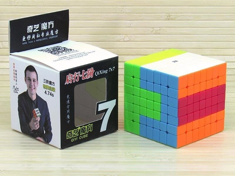 Кубик Рубика 7х7 QiYi QiXing (Кольоровий пластик) (головоломки) від компанії Artiv - Інтернет-магазин - фото 1