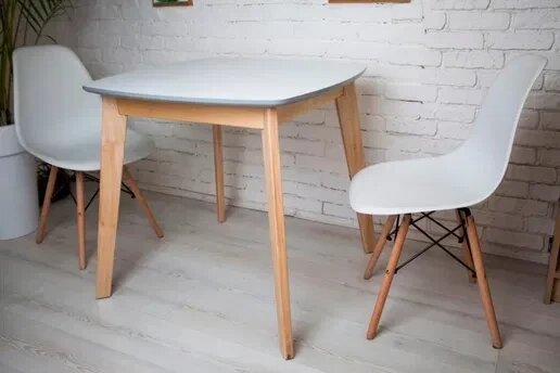 Кухонний стіл білий квадратний, обідній стіл, кухонний стіл від компанії Artiv - Інтернет-магазин - фото 1