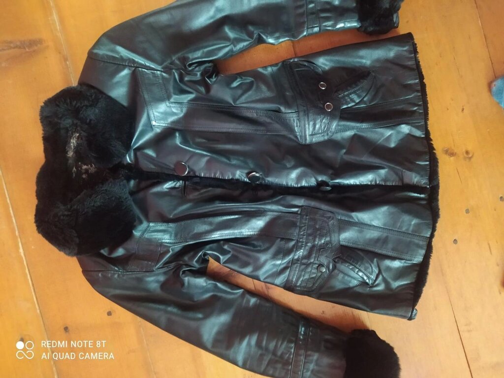 Куртка зі шкіри жіночого розміру XL осінь-зима від компанії Artiv - Інтернет-магазин - фото 1