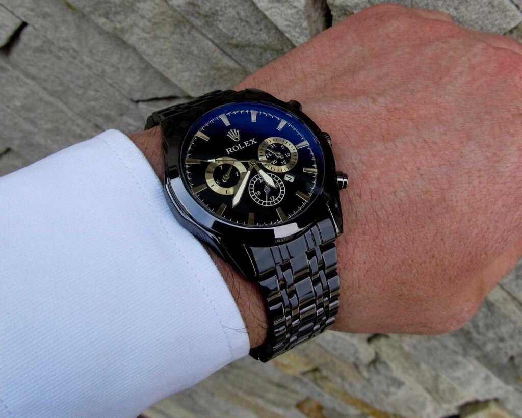 Кварцові чоловічі годинники Чоловічий наручний годинник Rolex 2 КОЛЬОРИ від компанії Artiv - Інтернет-магазин - фото 1