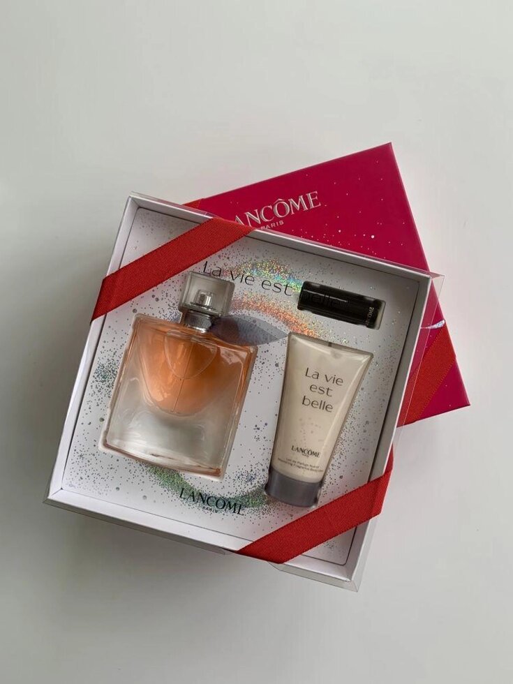 La vie est belle Lancome подарунковий набір, парфум 50 мл, помада, лосьйон від компанії Artiv - Інтернет-магазин - фото 1