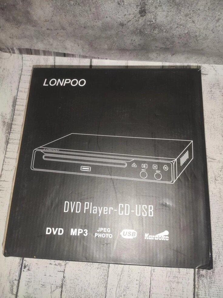 Lonpoo LP 077 2.0-канальний Full HD DVD-плеєр з USB/MP3, чорний від компанії Artiv - Інтернет-магазин - фото 1