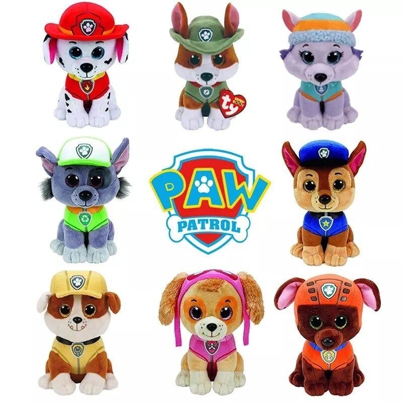 М'які іграшки собачки зі Щенячий патруль PawPatrol СобачийПатруль 15 см від компанії Artiv - Інтернет-магазин - фото 1