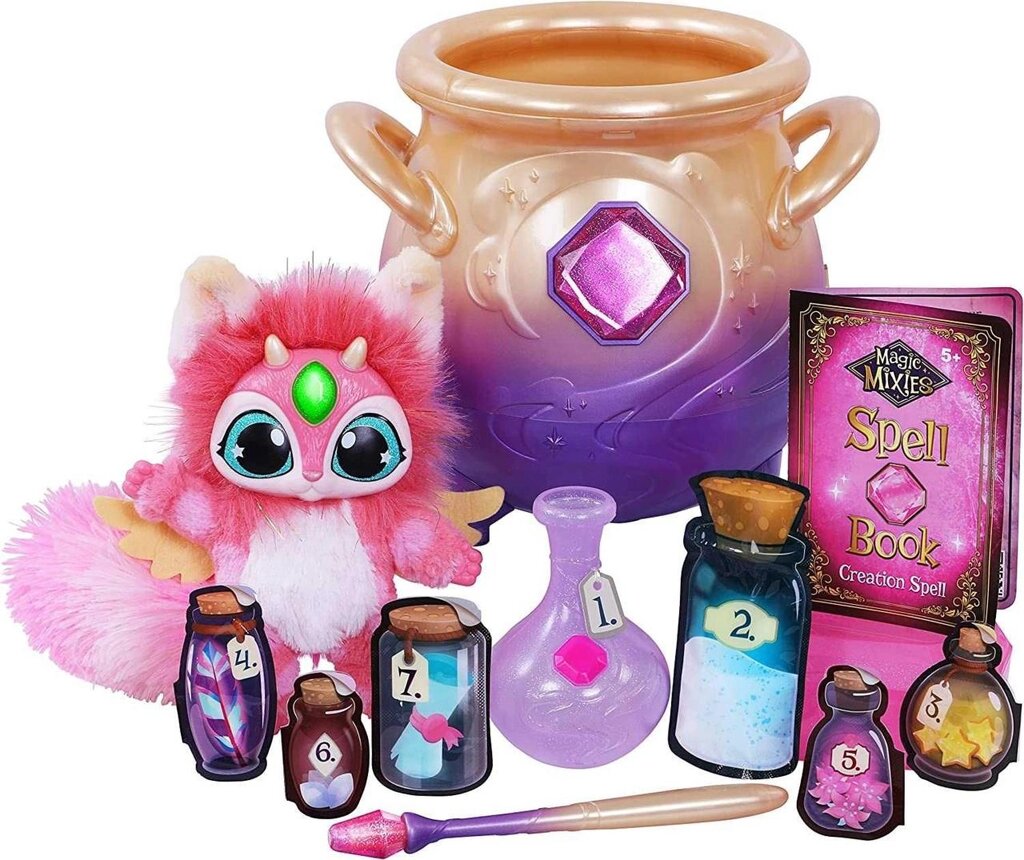Magic Mixies Cauldron Crystal Чарівний горщик рожевий. Чарівний котел від компанії Artiv - Інтернет-магазин - фото 1