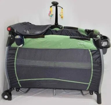 Манеж-ліжко з пеленатором, прямокутний з ігровою каруселлю. від компанії Artiv - Інтернет-магазин - фото 1