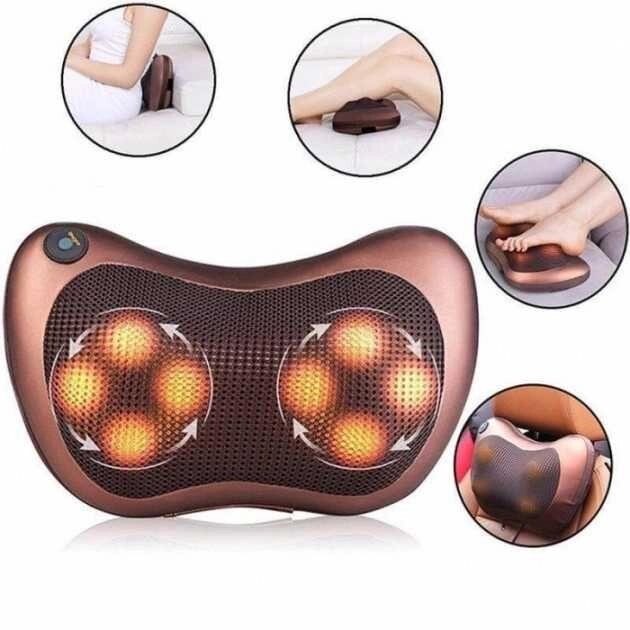 Масажна подушка MASSAGE PILLOW масажних ролика GHM 8028B від компанії Artiv - Інтернет-магазин - фото 1