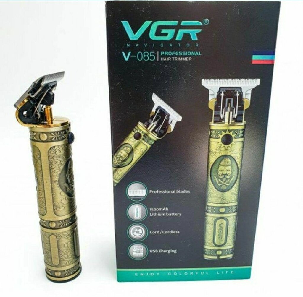 Машинка для стриження волосся бороди акумуляторна від USB VGR V-085 від компанії Artiv - Інтернет-магазин - фото 1