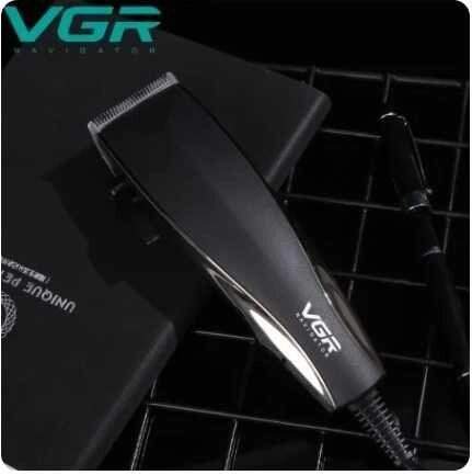 Машинка для стрижки волосся та бороди від мережі VGR V-033 USB Pro + Ножиці від компанії Artiv - Інтернет-магазин - фото 1