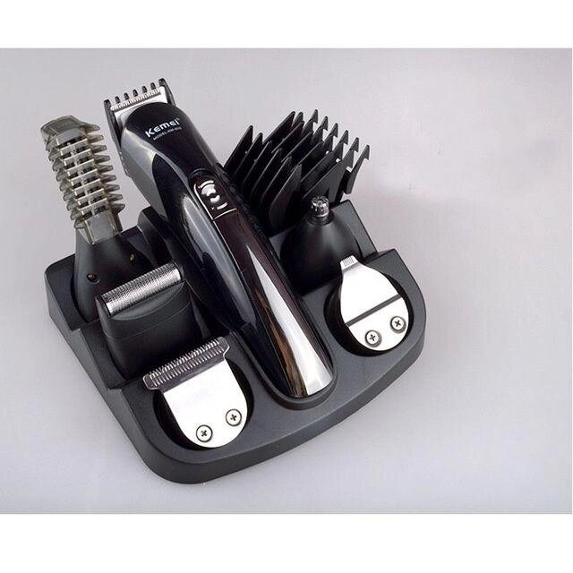 Машинка для стрижки волосся триммер KEMEI KM-600 (11 В 1 + Підставка) від компанії Artiv - Інтернет-магазин - фото 1
