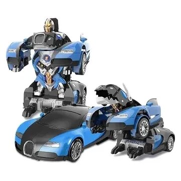 Машинний трансформатор bugatta robot Bugatti Robot Car Size 1:18 blue від компанії Artiv - Інтернет-магазин - фото 1