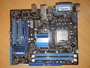 Материнка Asus P5G41T-M LX socket s775 DDR3 + Intel Xeon E5450 E7400