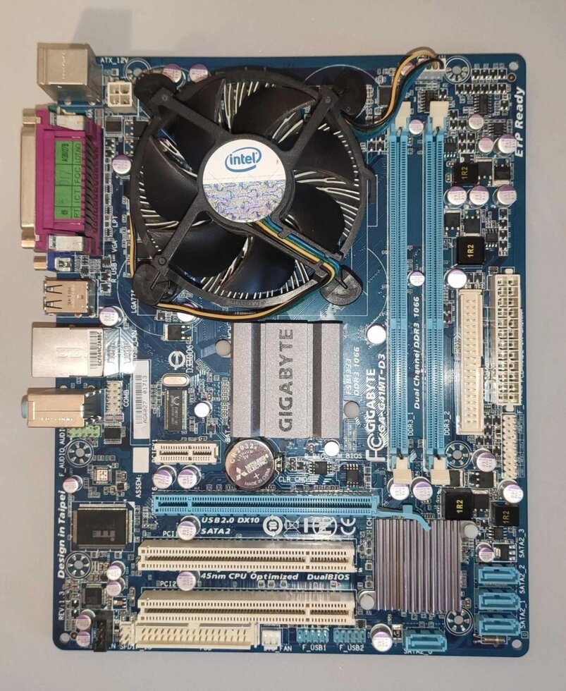 Материнську плату із процесором. Gigabyte GA-G41MT-D3 + Pentium E5700 від компанії Artiv - Інтернет-магазин - фото 1