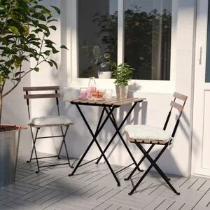 Меблі для балкона, таблиця+2 стільці, садові меблі Tarno IKEA
