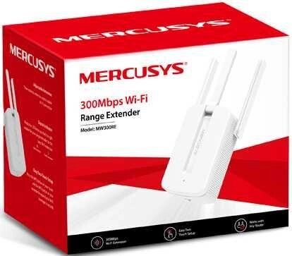 Mercusys MW300RE підсилювач бездротового Wifi сигналу 300 Мбіт/с від компанії Artiv - Інтернет-магазин - фото 1