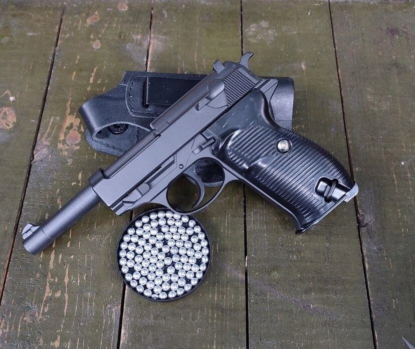 Металевий пістолет P48 Walter G21 Galaxy на кулях 6 мм від компанії Artiv - Інтернет-магазин - фото 1