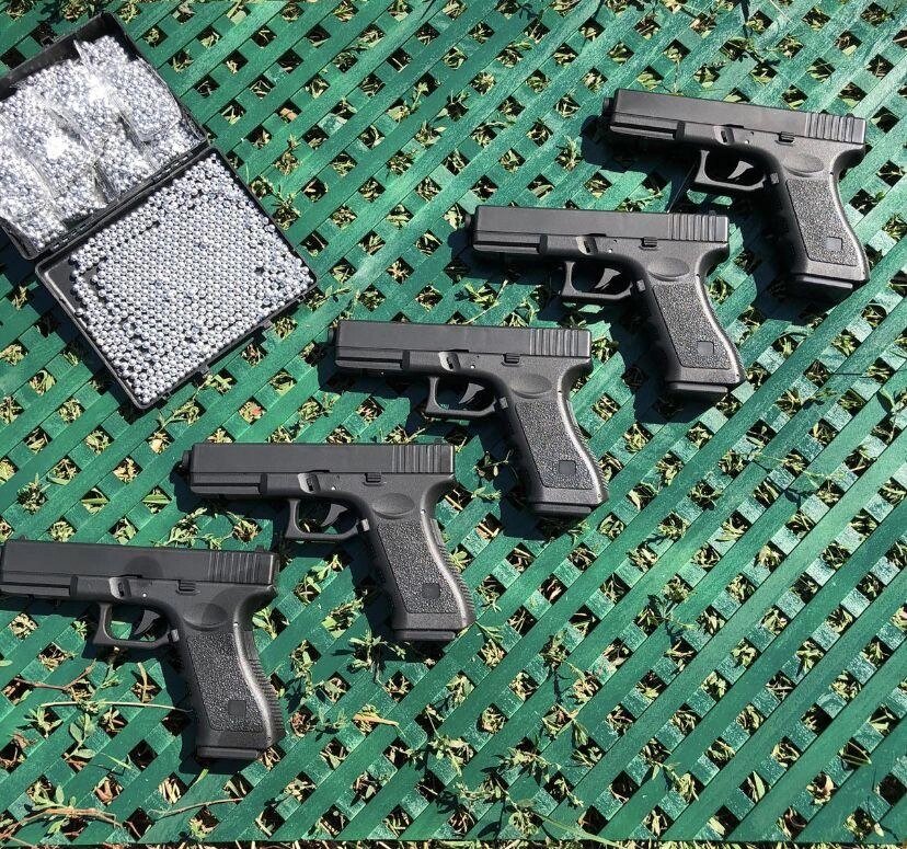 Металевий пістолет ТОП №1 ZM 17 Глок 17 Pro на пульках пластик від компанії Artiv - Інтернет-магазин - фото 1