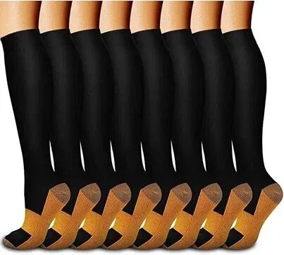 Мідні компресійні шкарпетки для чоловіків та жінок (8 пар) від компанії Artiv - Інтернет-магазин - фото 1