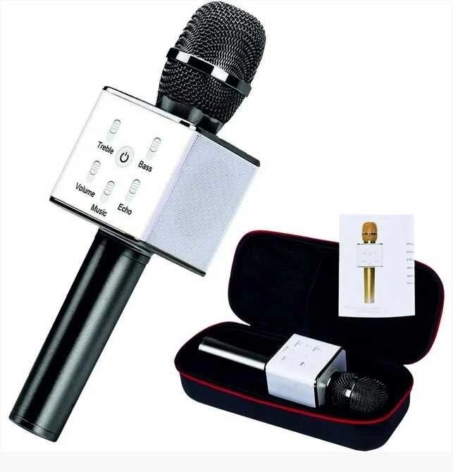 Мікрофон караоке bluetooth Q7 Tbf. З футляром від компанії Artiv - Інтернет-магазин - фото 1
