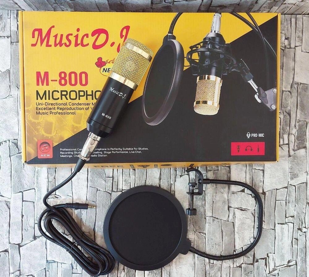 Мікрофон студійний M-800U PRO-MIC професійний від компанії Artiv - Інтернет-магазин - фото 1