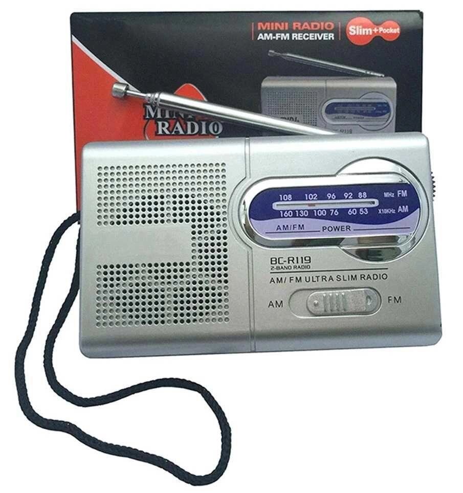 Міні радіо BC-R119 FM\AM, радіоприймач на батарейках, радио від компанії Artiv - Інтернет-магазин - фото 1
