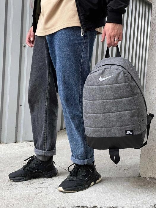 Міський Рюкзак Nike 1115 Сірий спортивний Чоловічий Найк від компанії Artiv - Інтернет-магазин - фото 1
