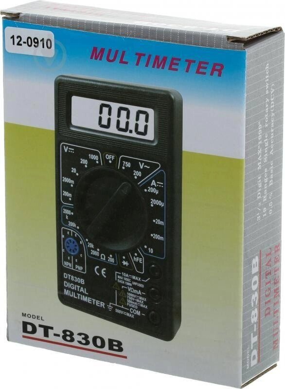 Мультиметр цифровий ЕМТ DT830B від компанії Artiv - Інтернет-магазин - фото 1