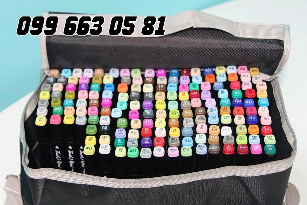 Набір двосторонніх Touch маркерів скетч фломастери для скетчингу 168шт від компанії Artiv - Інтернет-магазин - фото 1