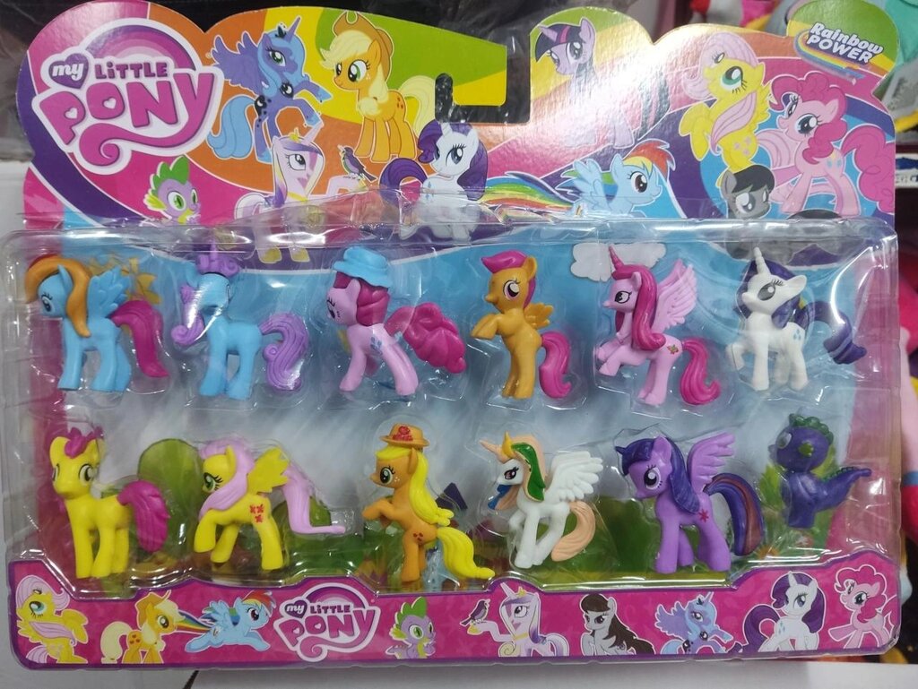 Набір фігурок Літл Поні my Little Pony 6-7 см 12 шт Швидка Відправка від компанії Artiv - Інтернет-магазин - фото 1