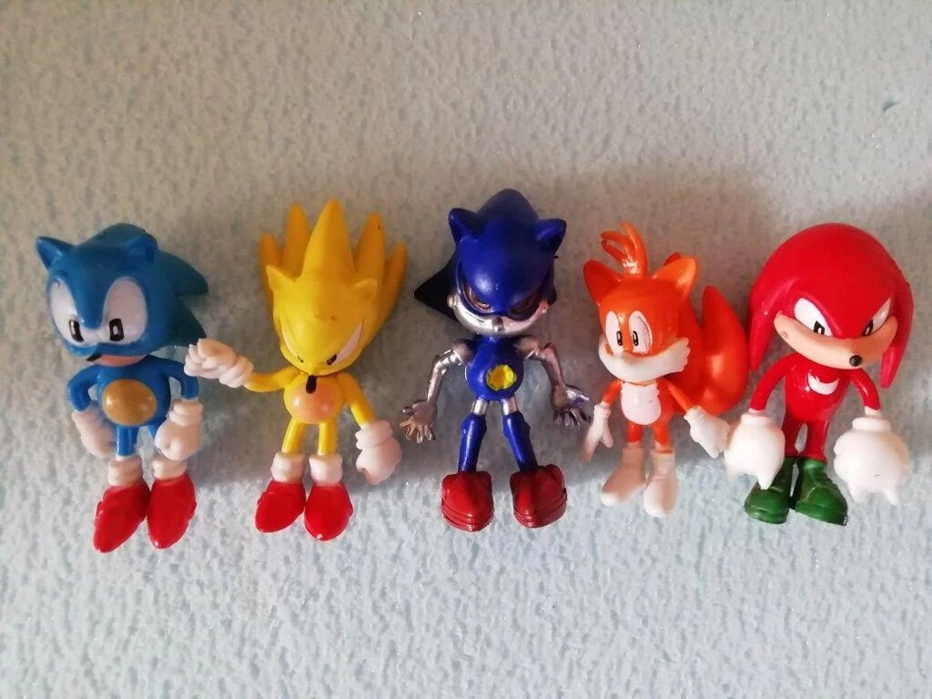 Набір фігурок Супер Сонік Super Sonic 5 штук від компанії Artiv - Інтернет-магазин - фото 1