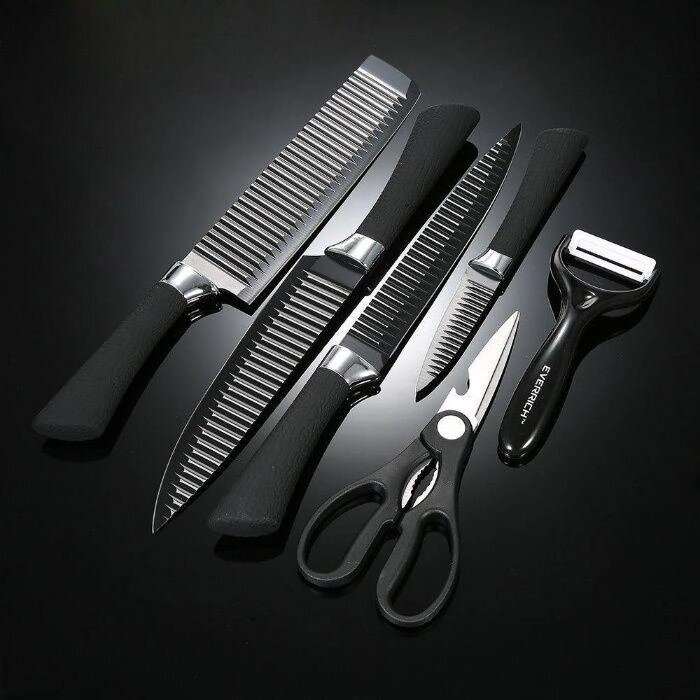 Набір кухонних ножів 6 предметів дуже гострих KING knife set від компанії Artiv - Інтернет-магазин - фото 1