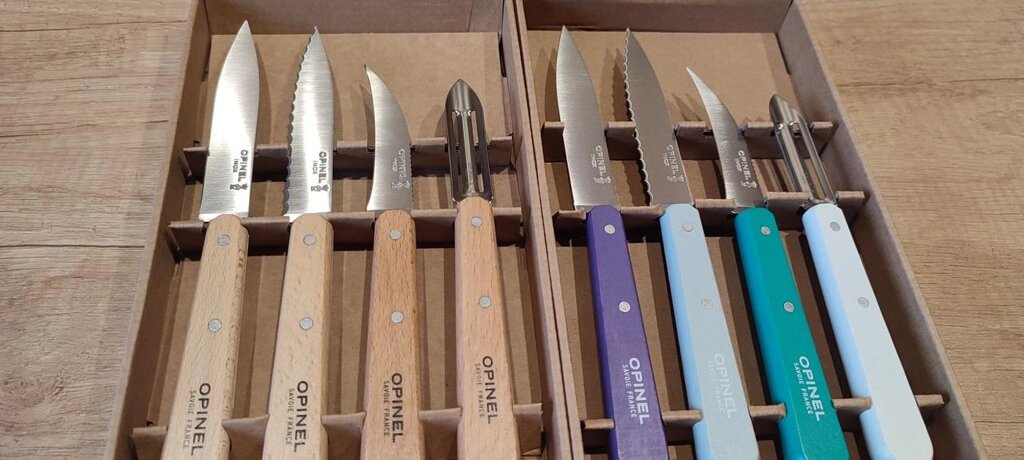 Набір ножі Opinel Les Essentiels Natural кухонні mora дерево кольору від компанії Artiv - Інтернет-магазин - фото 1