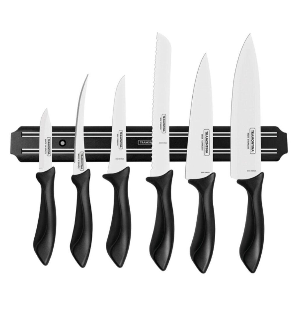 Набір ножів Tramontina Affilata, 6 шт. + магнітна планка (23699/054) від компанії Artiv - Інтернет-магазин - фото 1
