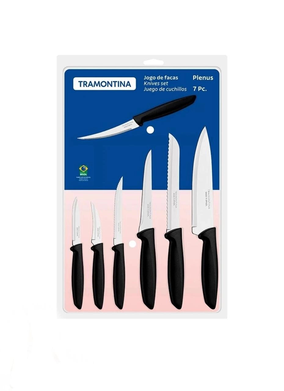 Набір ножів Tramontina Plenus black, 7 предметів від компанії Artiv - Інтернет-магазин - фото 1