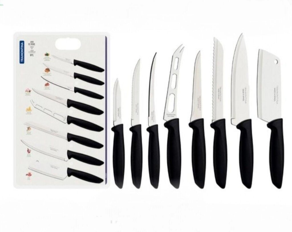 Набір ножів Tramontina Plenus Black 8 предметів (23498/032) від компанії Artiv - Інтернет-магазин - фото 1