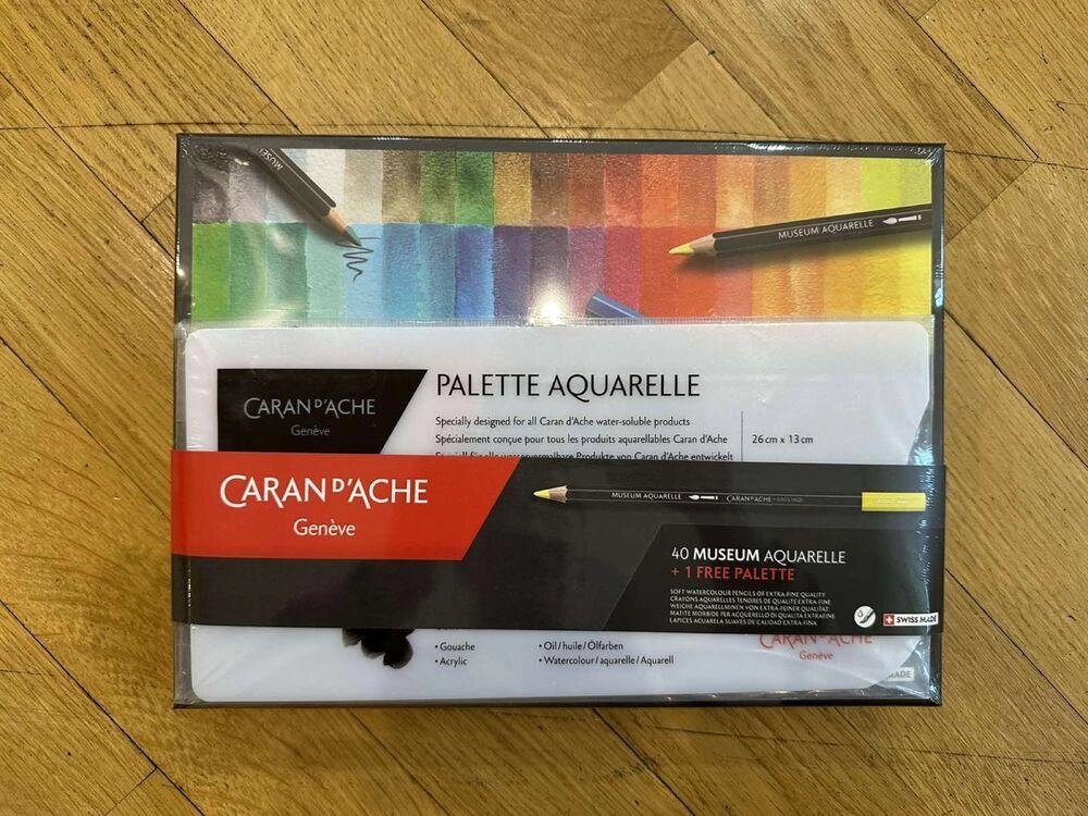 Набір олівців 40 Museum Aquarelle +1 Free Palette Carand'Ache від компанії Artiv - Інтернет-магазин - фото 1