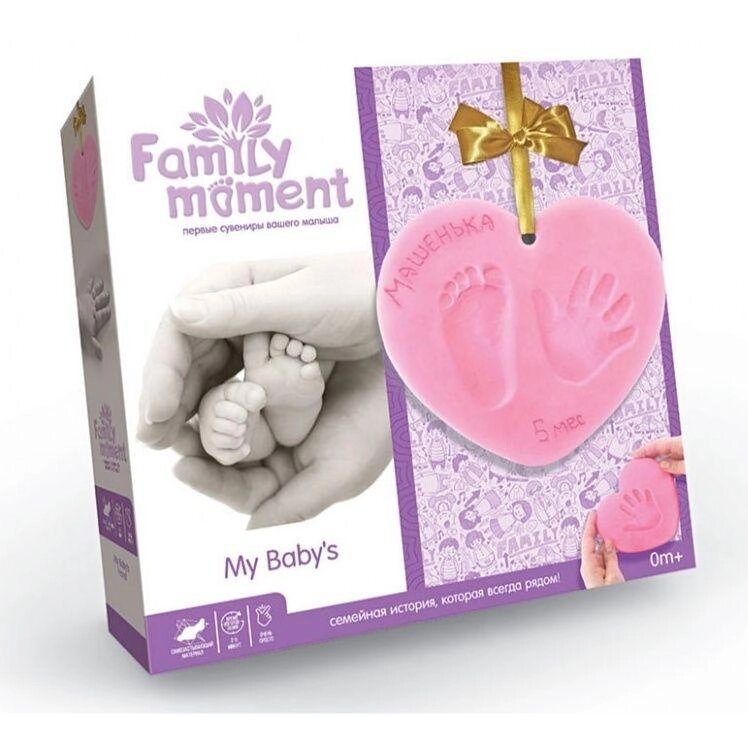 Набір творчості «FAMILY MOMENT» Беби ножка и ладошкаDanko toys від компанії Artiv - Інтернет-магазин - фото 1