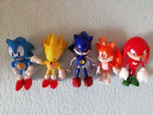 Набір фігурок Супер Сонік Super Sonic 5 штук