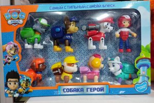 Набір щенячий патруль із рюкзаками трансформерами PAW Patrol 8в1 6050