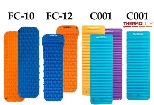 Надувний килимок Naturehike FC-10 FC-12 C001 каремат коврик матрац від компанії Artiv - Інтернет-магазин - фото 1
