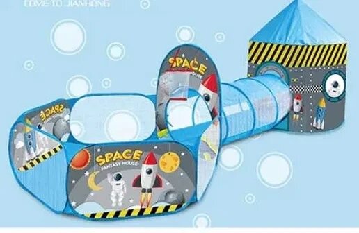 Намет дитячий з тунелем та манежем Космос від компанії Artiv - Інтернет-магазин - фото 1
