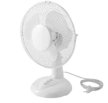 Настільний вентилятор 23 см білий GoodHome/ Вентилятор настільний від компанії Artiv - Інтернет-магазин - фото 1