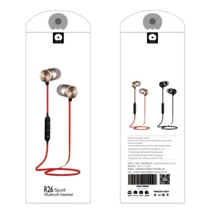 Навушники WUW R26 Sport Bluetooth headset Red від компанії Artiv - Інтернет-магазин - фото 1