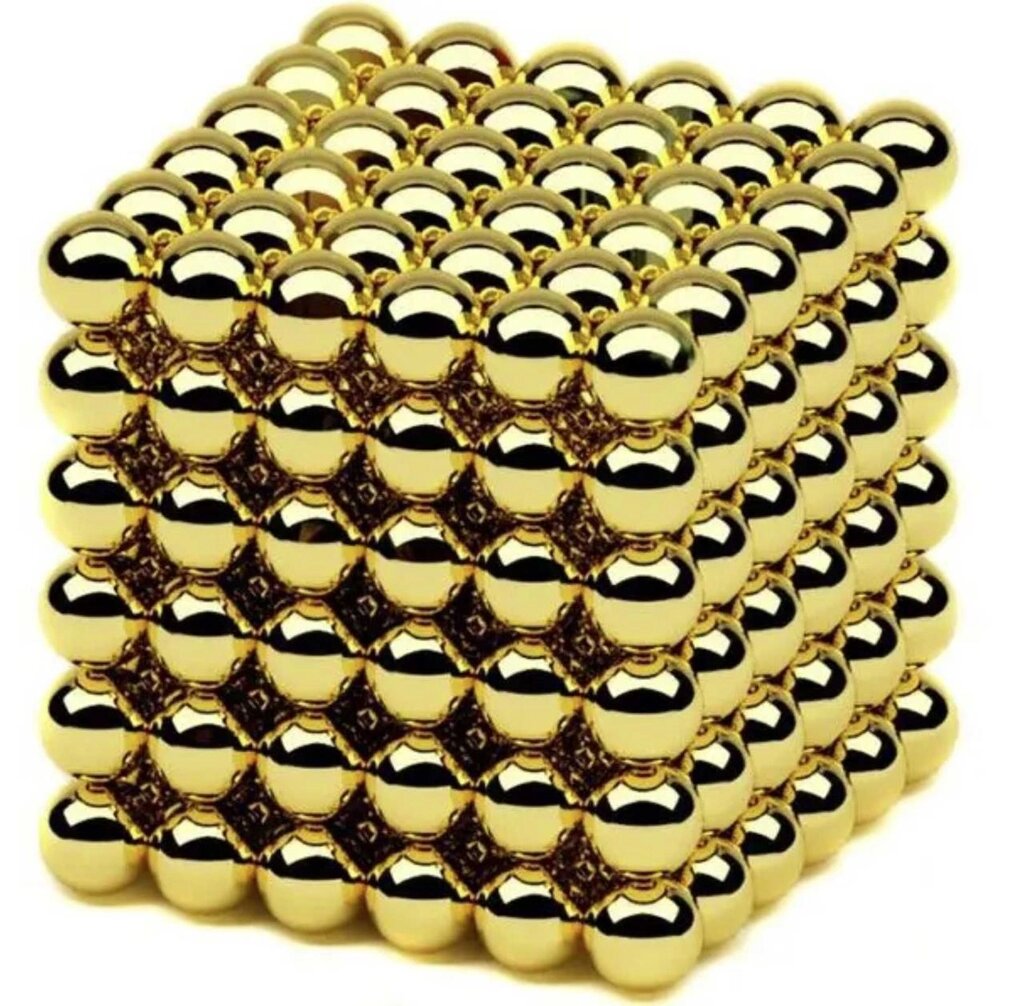 Неокуб Neocube Магнітні кульки 216 шт кольорова веселка золото срібло від компанії Artiv - Інтернет-магазин - фото 1