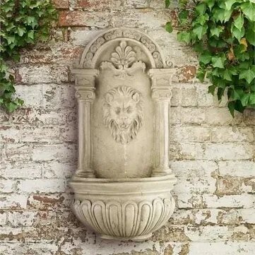 Німецький садовий настінний фонтан Blumfeldt Löwenstein від компанії Artiv - Інтернет-магазин - фото 1