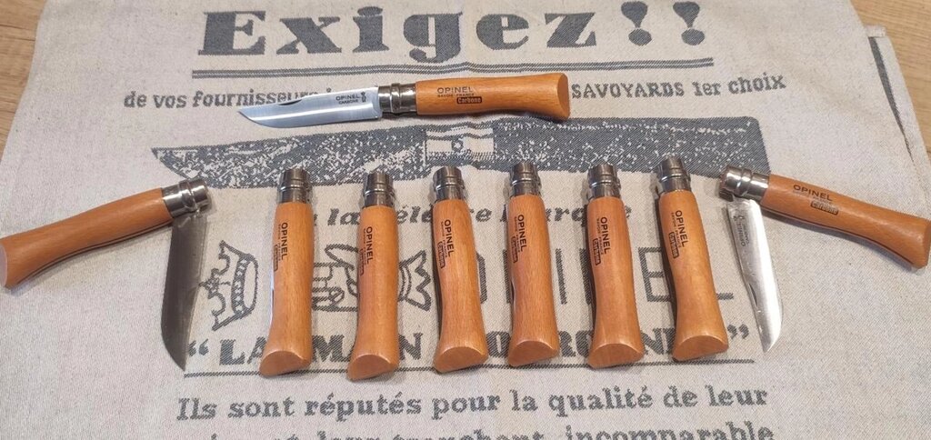 Ніж туристичний Opinel No8 Carbon вуглецева сталь складаний вуглецевик від компанії Artiv - Інтернет-магазин - фото 1