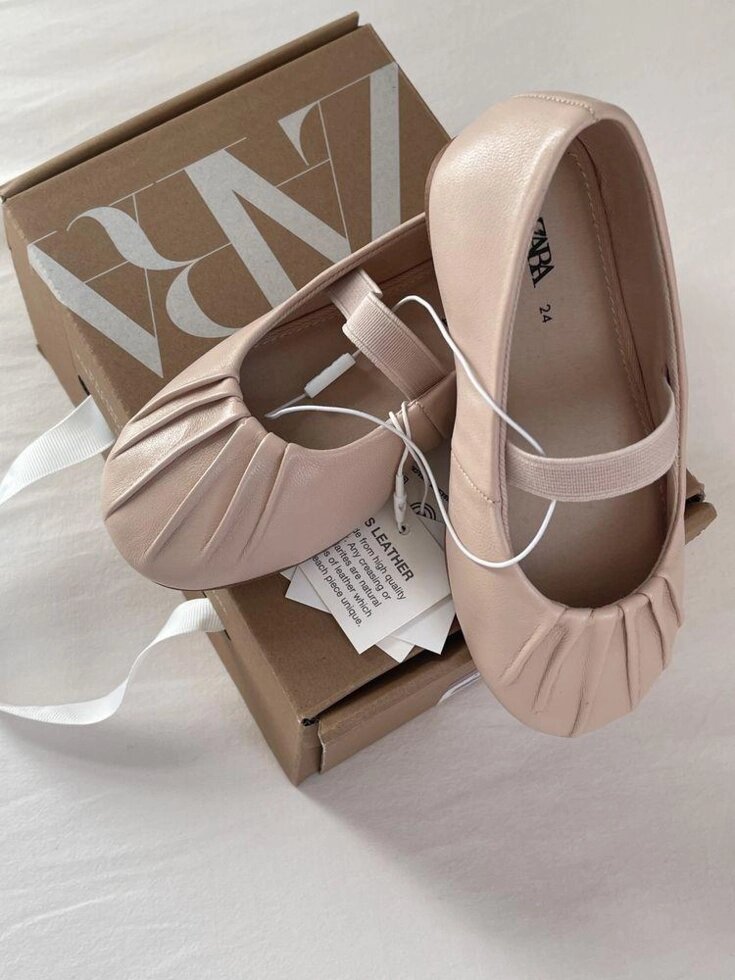 НОВІ Туфлі, балетки, шкіра Zara, 24 розмір 15,5 см від компанії Artiv - Інтернет-магазин - фото 1